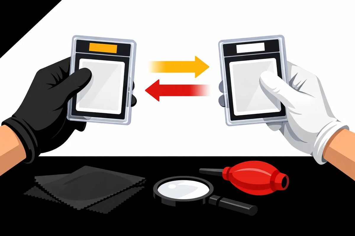 How to Swap Slabs Without Fingerprints Safely - Slab Saver Comics
